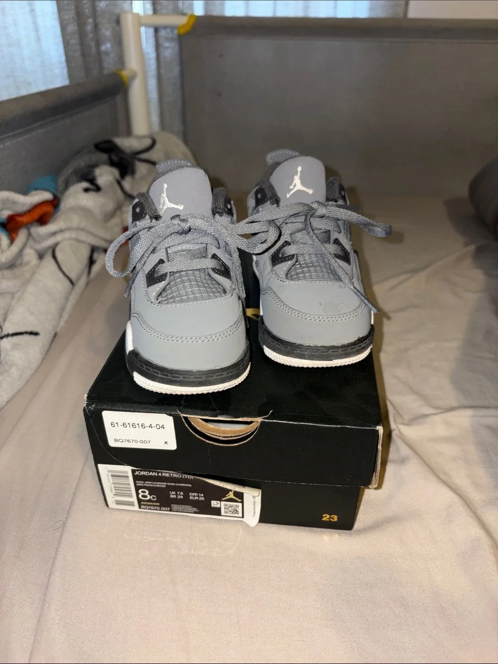 Jordan Kids' Grey Jumpman Sneakers